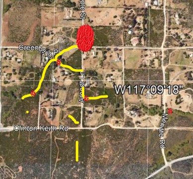 The red dots mark areas where these animals  have been seen in the past few years 2017-2019